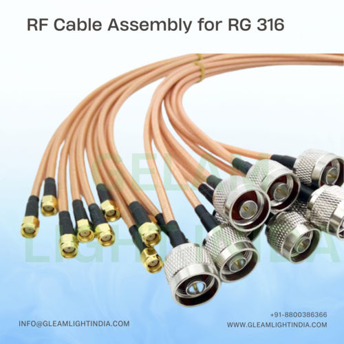 Rf Cable Assembly Sma Male To Sma Male In Rg316 Application: Electronic