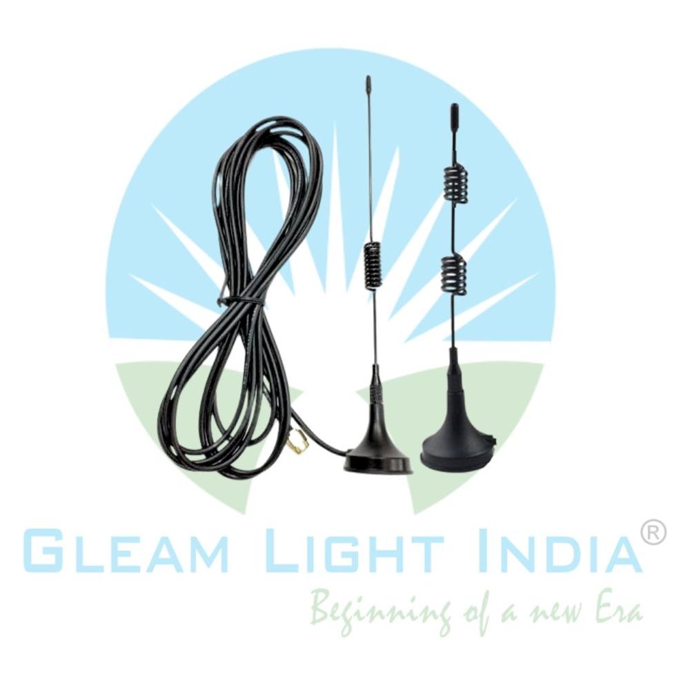 Gsm Magnetic Antenna - Fiberglass, 0-9 Dbi Gain, 50 Ohm Impedance, -40 To +70 Degree Operating Temp | Outdoor Industrial Use, Magnetic Base For Easy Installation