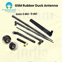 Wireless Antenna - Rubber, 48-400mm Height, 727 Mhz Frequency, 2-14 Dbi Gain | Industrial Usage, Wireless Range 5-50 Meters