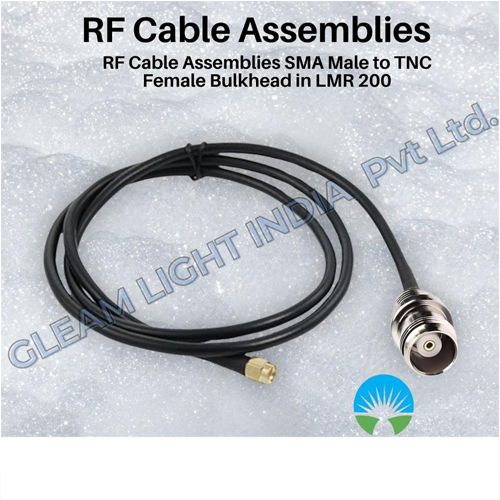RF Cable Assemblies SMA Male to TNC Female Bulkhead in LMR 200
