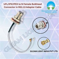 Ufl-ipx-ipex To N Female Bulkhead Connector In Rg1.13 Adapter Cable - Application: Industrial