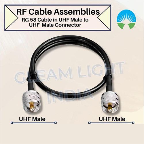 RF Cable Assembly UHF Male to UHF Male in RG58