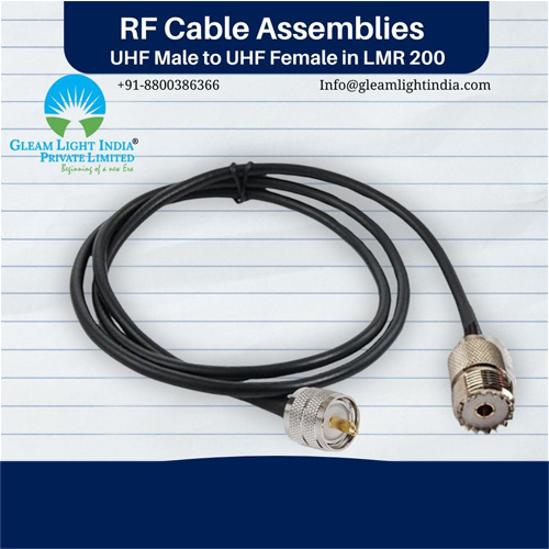 RF Cable Assemblies UHF Female to VHF Female in LMR200