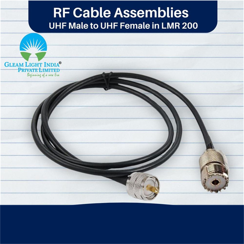 RF Cable Assemblies UHF Female to VHF Female in LMR200