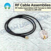 Rf Cable Assemblies - Mild Steel, 65x75 Size, Golden Zinc Plating | Industrial Application, Copper Round Conductor, Medium Voltage, Pvc Jacket, Warranty Included