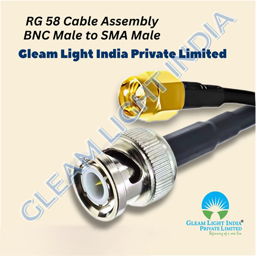 RF Cable Assembly SMA Male to BNC Male  in RG58