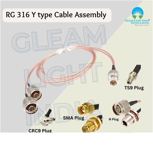 N Female to Dual N Male Plug in RG 316 cable