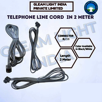 Lan Cable - Abs Material, 225 Mm Size, Black Color | 50 Ohm Impedance, Supports All Networks, Pvc Insulation, Data Communication Usage