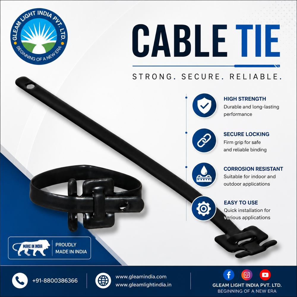 PVC Coated SS Cable Tie - Stainless Steel with PVC Coating Black Color | Durable UV and Chemical Resistant Self-Locking for Adjustable Fastening