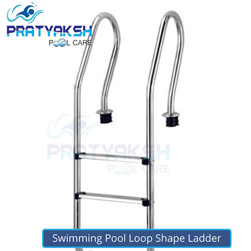 Stainless Steel Swimming Pool Loop Shape Ladder