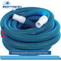 Premium Grade Vacuum Hose Pipe - Lldpe, 15 Mtr Length, Silver Color | Ideal For Pool And Industrial Cleaning, Flexible Design, Multiple Size Options