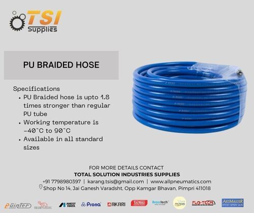 PU BRAIDED HOSE BLUE