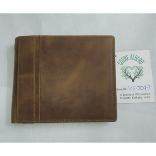 Oil Pull Up Leather Vs 0043 Tan Mens Wallet