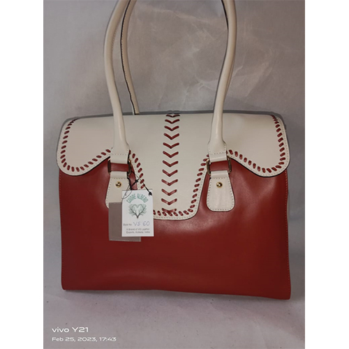 VS 60 Red and White Ladies Handbag