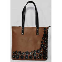 VS 157 Brown and Black Ladies Handbag