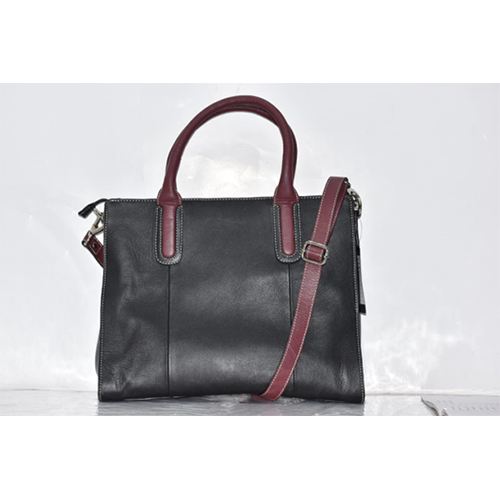 VS 190 Black and Burgundy Ladies Handbag