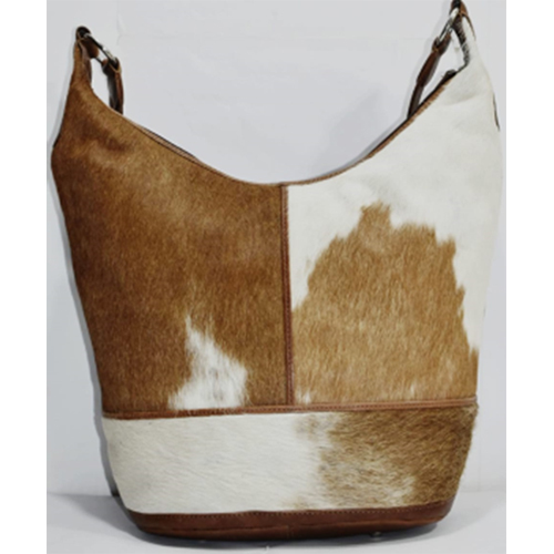 VS 306 Tan and White Ladies Handbag