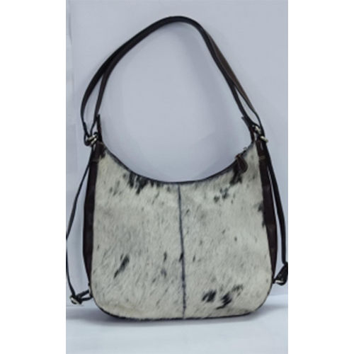 VS 601 Brown and White Ladies Handbag