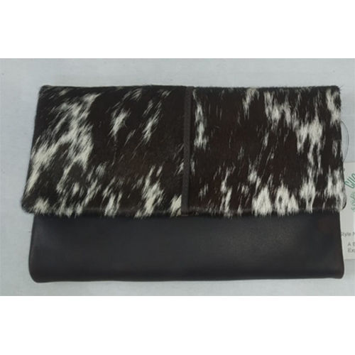 Hair On And Oil Pull Up Leather Vs 0034 Brown Ladies Wallet