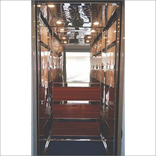 SS Half Glass Cabin Elevator