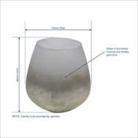 क्रिस्टल स्मोकी कैंडल वोटिव