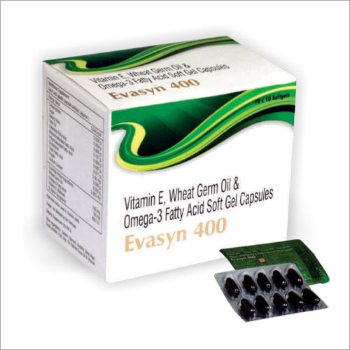 Vitamin E Wheat Germ Oil  Omega 3 Fatty Acid Soft Gel Capsules Efficacy: Promote Nutrition