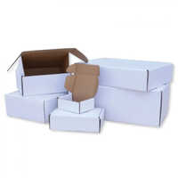 Paper Die Cut Boxes - Paper Material, Customized Size, Rectangular Shape, White Color | Versatile Packaging Solution For Various Applications