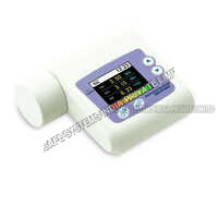 Portable Spirometer - White Plastic, Various Sizes | Handheld Device For Lung Function Testing, Real-time Measurements, Data Storage