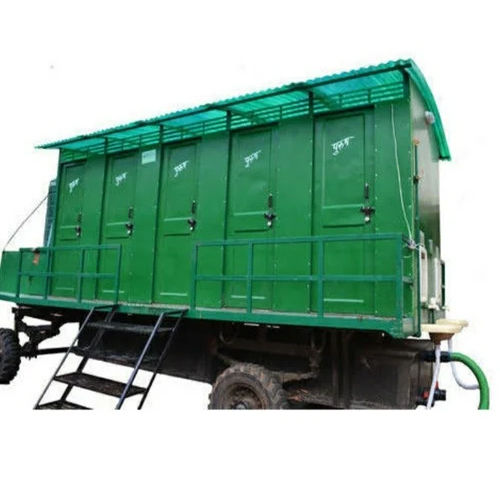 Green Mobile Toilet Van