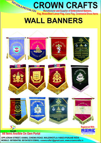 embroidery wall banner and national flags