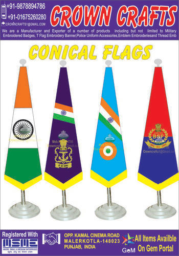 Cone Flags Embroidery