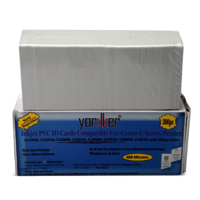 Yorkker Can Inkjet ID Cards SUPERTHIN PVC 400 Micron Cards Pack of 300 pc