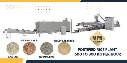 Automatic Fortified Rice Extrusion Plant Machine