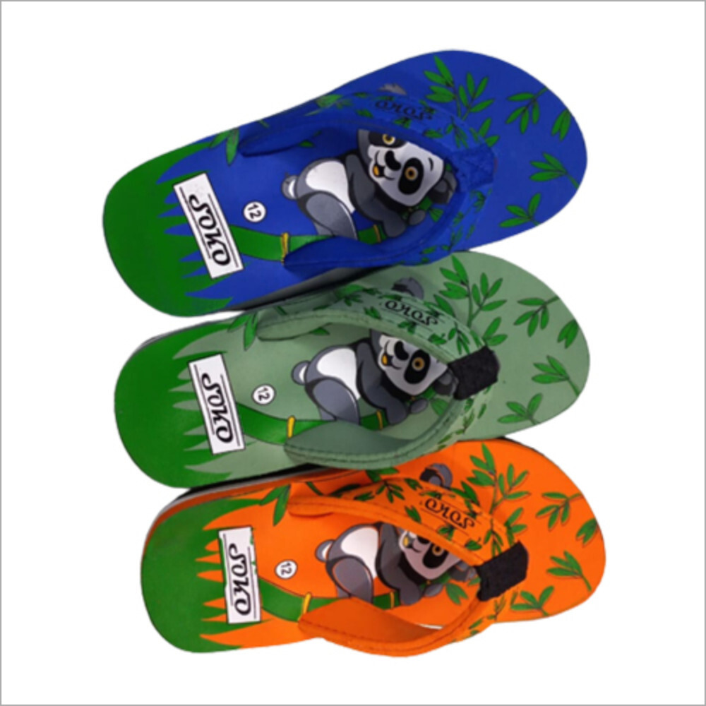 Kids Slippers - Rubber Material, PVC Outsole | Vibrant Colors, Cute Animal Shapes, Flip-Flop Style, Slip-Resistant, Easy On/Off, Cushioned Insoles