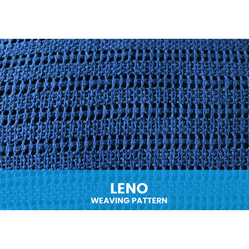 Blue Leno Weaving Pattern Blankets