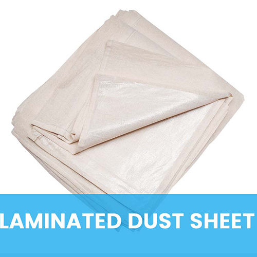 Off White Laminated Dust Sheet