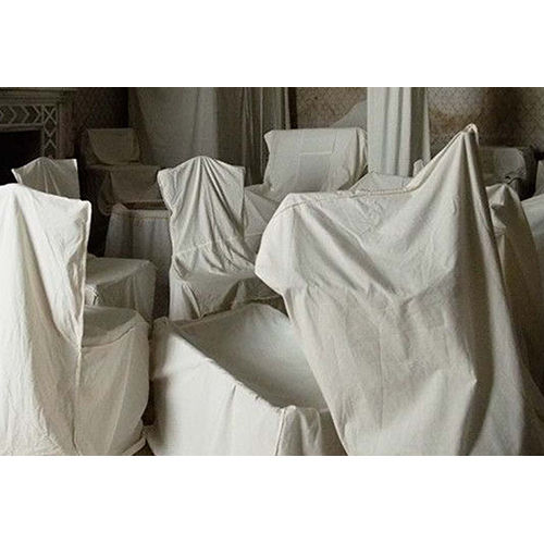 Off White Cover Storage Dust Sheet