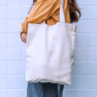 Eco Friendly Bags - Canvas, 10x10 To 16x20 Inch Sizes, White Color, Flexiloop Handle | Biodegradable, Reusable, Customizable Design