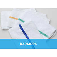 White Barmops Towels