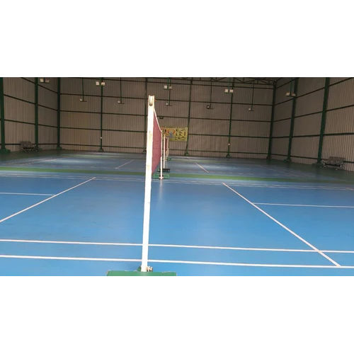 Blue Badminton Pvc Flooring