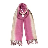 100% Silk Wool Merino Shawls - 70x200 Cm, Multicolor, Woven Fabric | Ultra Soft, Breathable, Hypoallergenic, Neatly Finished Edges