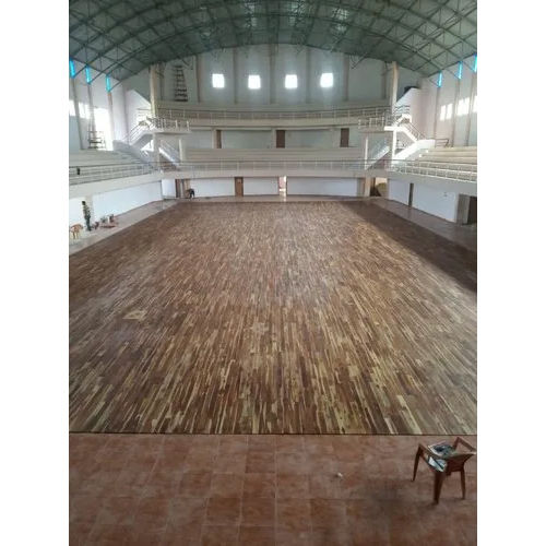 Teak Wood Badminton Sports Flooring