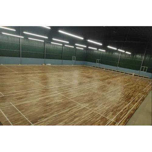 Teak Wood Badminton Sports Flooring