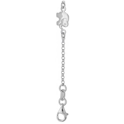 Lucky Elephant Charm Silver Anklet