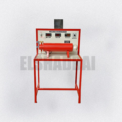 Thermal Conductivity Of Metal Rod - Coated Red Finish, Semi Automatic Operation | Electricity Powered, Industrial Use, 1 Year Warranty