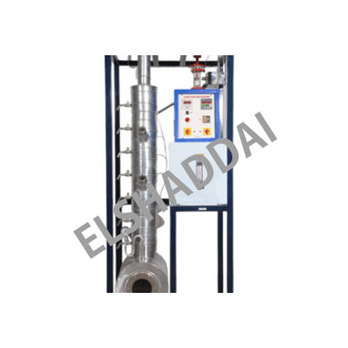 BUBBLE CAP DISTILLATION COLUMN