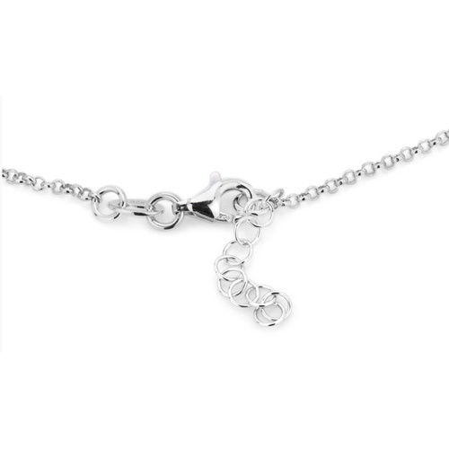 Open Star And Moon Silver Anklet