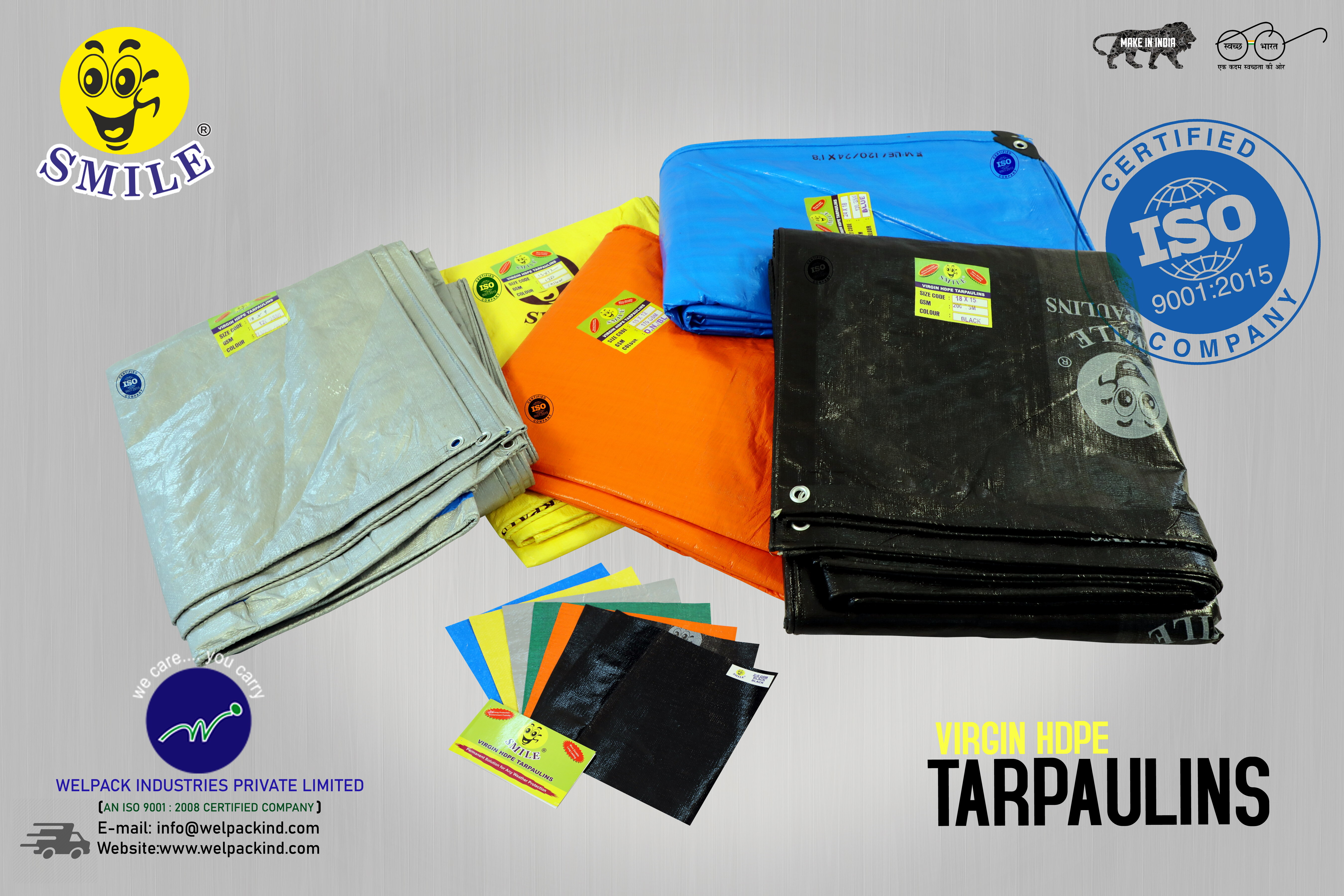 Black HDPE Laminated Fabric