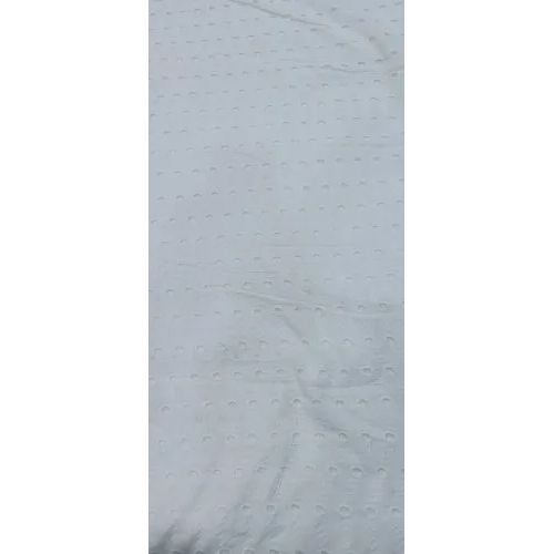 Light In Weight Plain White Dyeable Cotton Embroidery Fabric