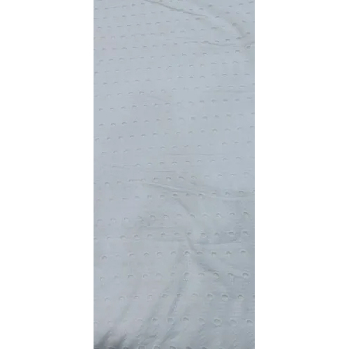 Plain White Dyeable Cotton Embroidery Fabric